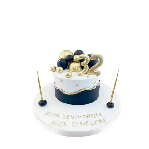 Rakamlı Topçuklar Doğum Günü Pastası