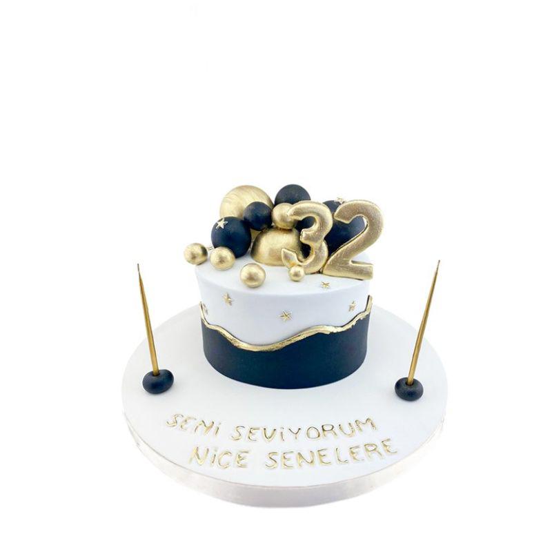 Rakamlı Topçuklar Doğum Günü Pastası