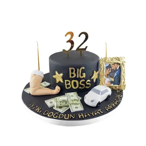 Rakamlı Big Boss Doğum Günü Pastası