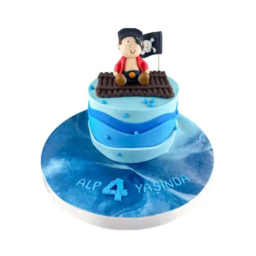Genç Korsan Doğum Günü Pastası