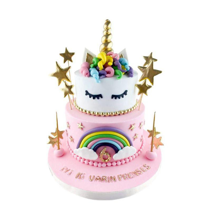 Rakamlı Unicorn Doğum Günü Pastası
