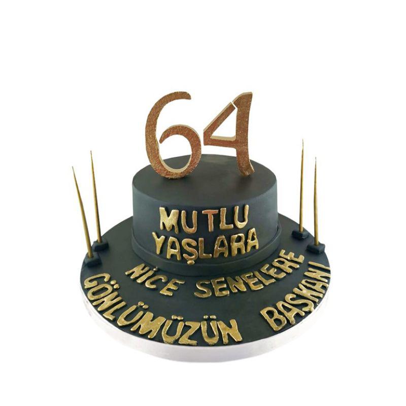 Altın Rakamlı Doğum Günü Pastası