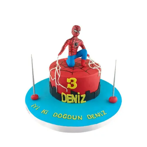 Örümcek Çocuk Doğum Günü Pastası