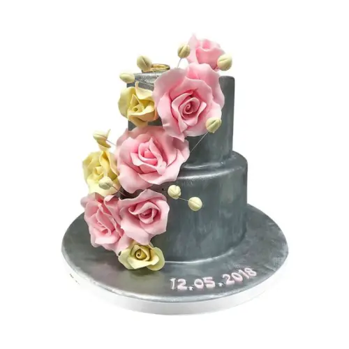 Güllü Gümüş Nişan Söz Pastası