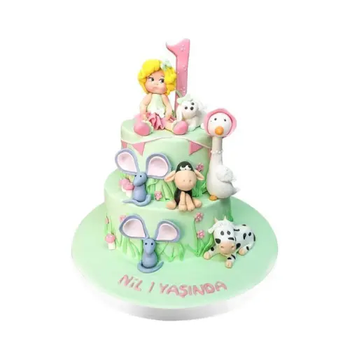 Çiftçi Kız Doğum Günü Pastası