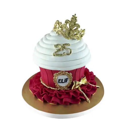 Taçlı Prenses Doğum Günü Pastası