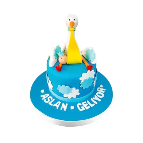 Hoşgeldin Bebek Doğum Günü Pastası