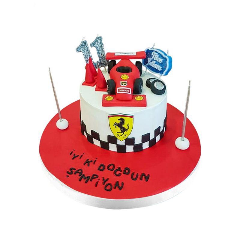 Ferrari Araba Doğum Günü Pastası
