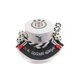 Rakamlı Beşiktaş Taraftar Pastası