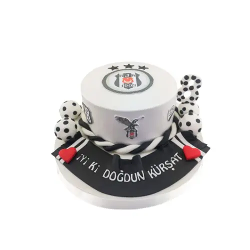 Rakamlı Beşiktaş Taraftar Pastası