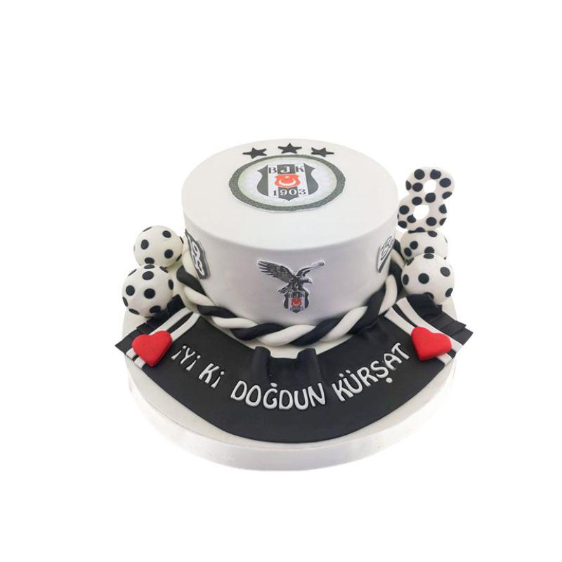 Rakamlı Beşiktaş Taraftar Pastası