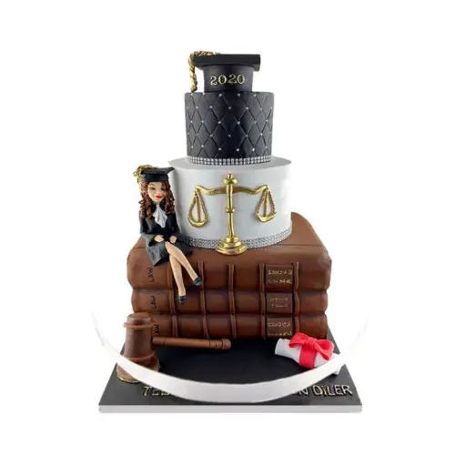 Figürlü Yeni Mezun Avukat Pastası
