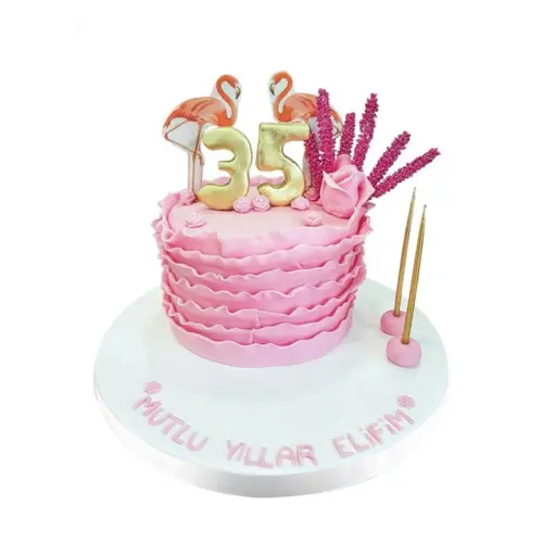 Flamingo Doğum Günü Pastası