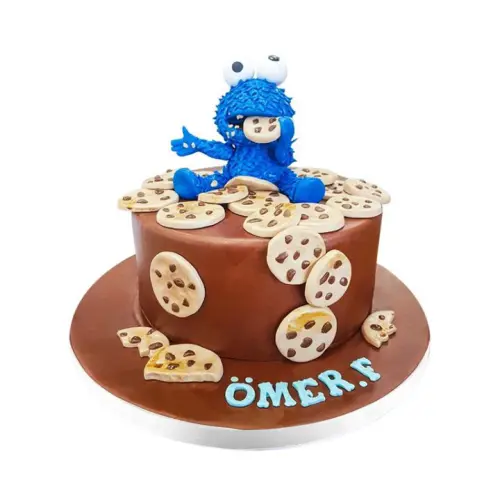 Kurabiye Canavarı Doğum Günü Pastası