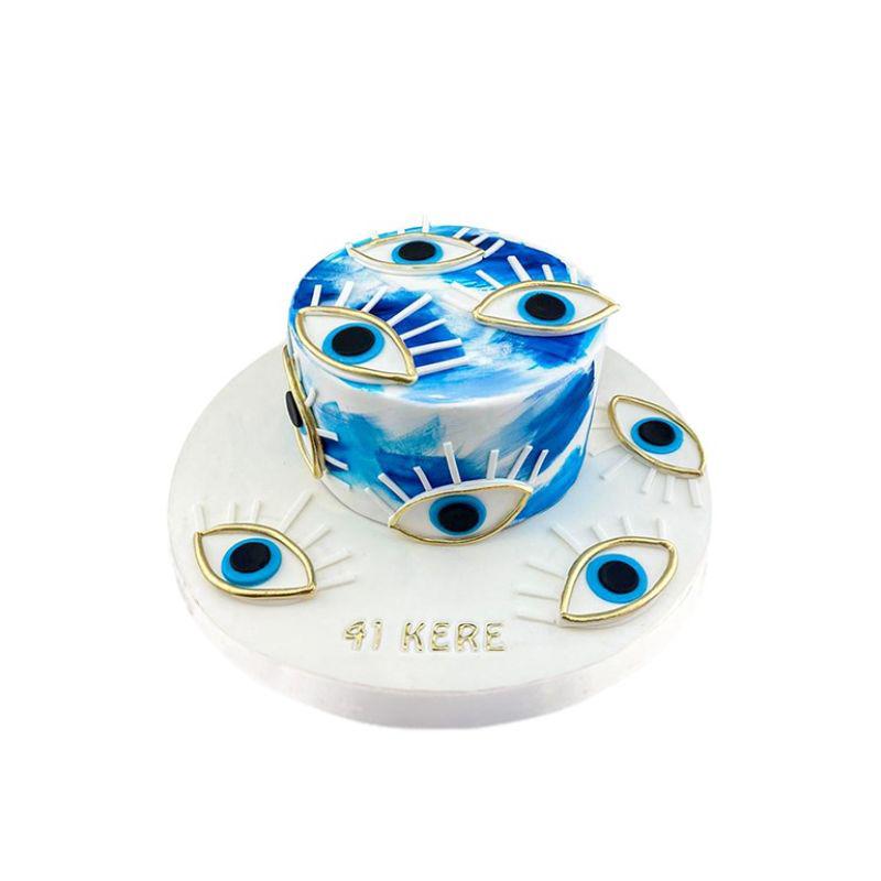 Nazar Boncuğu Doğum Günü Pastası