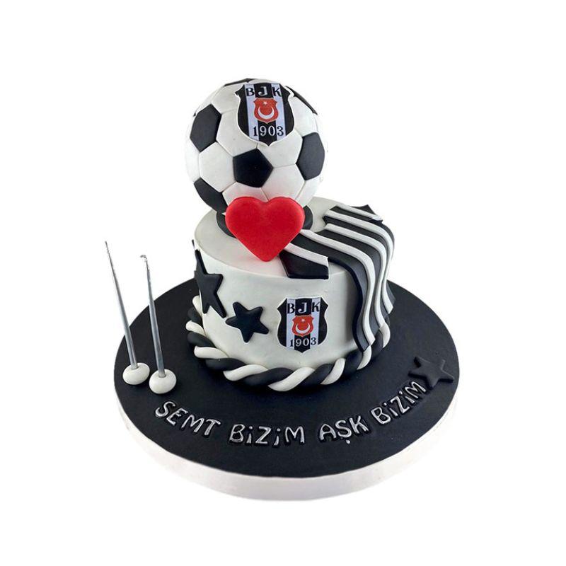 Beşiktaş Topu Doğum Günü Pastası