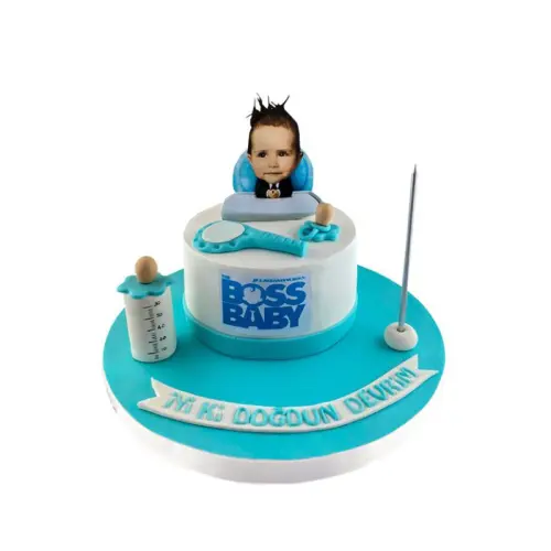 Özel Resimli Bebek Patron Pastası