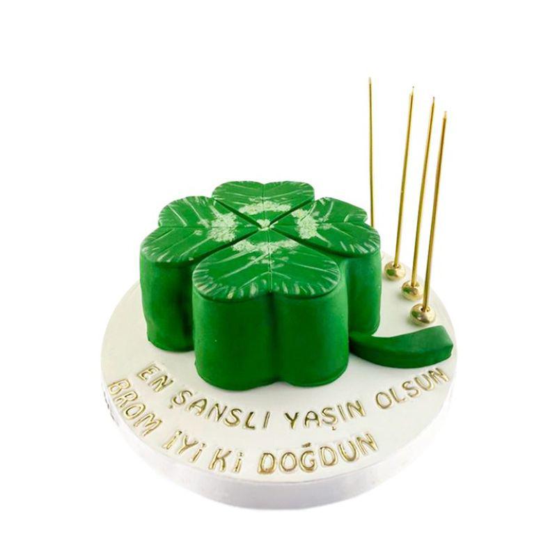 Şans Yoncası Doğum Günü Pastası