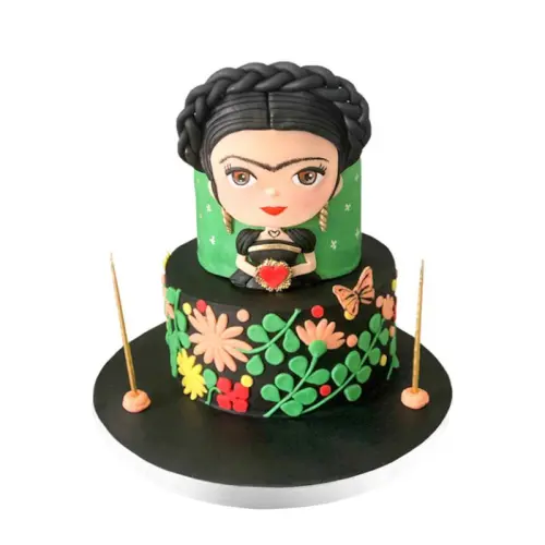 İki Katlı Frida Kahlo Butik Pasta
