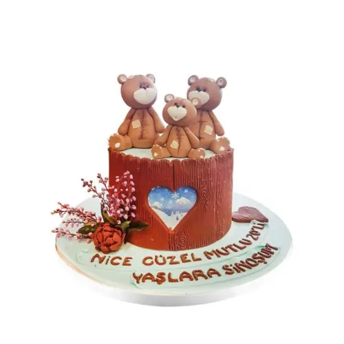 Sevimli Ayıcıklar Doğum Günü Pastası
