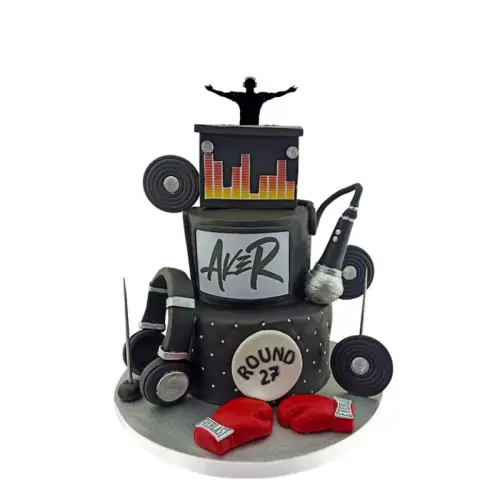 Dj Temalı Doğum Günü Pastası