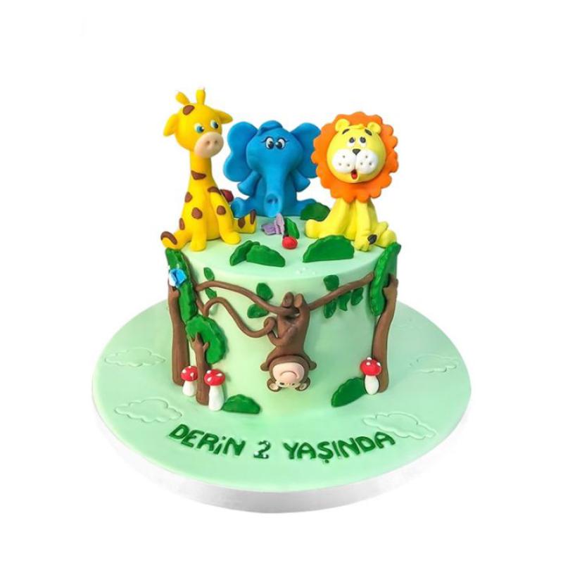 Sevimli Hayvanlar Alemi Pastası