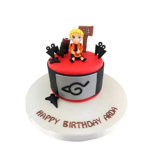 Çizgi Film Ninja Doğum Günü Pastası