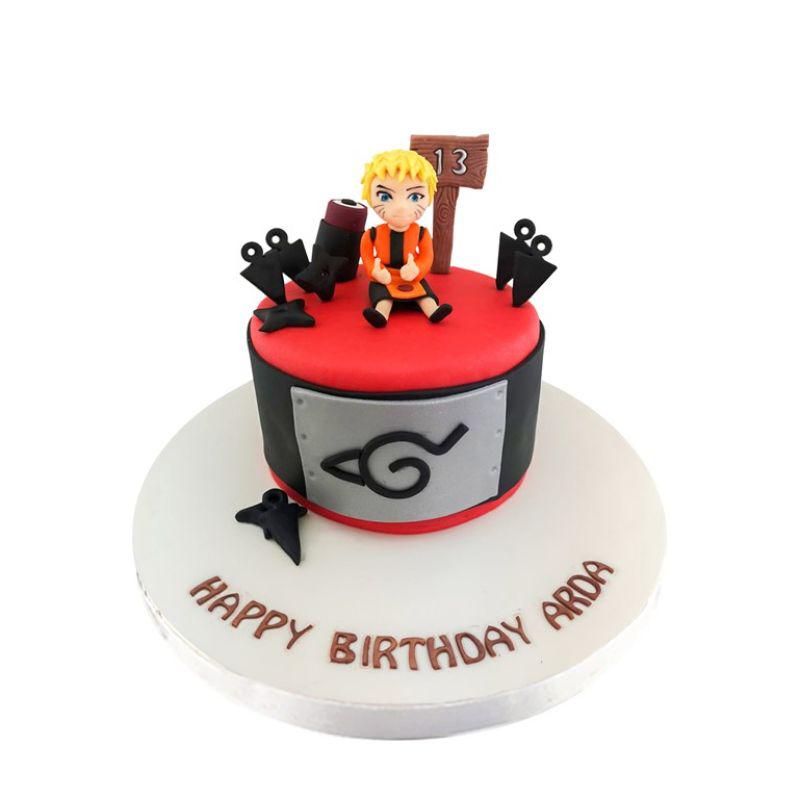 Çizgi Film Ninja Doğum Günü Pastası