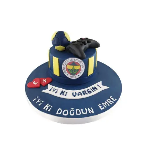 Kişiye Özel Fenerbahçe Taraftar Butik Pasta