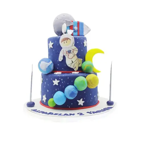 Uzay ve Gezegenler Doğum Günü Pastası