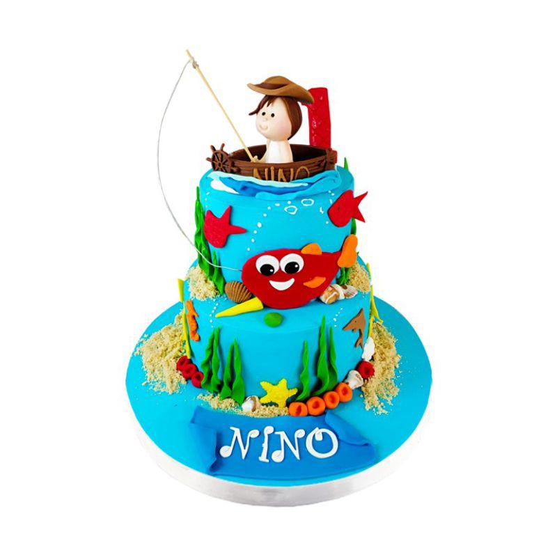 Balıkçı Çocuk Doğum Günü Pastası