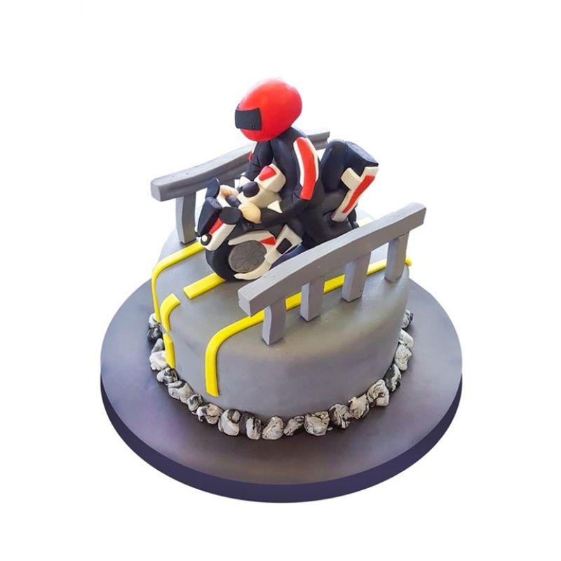 Motorcu Doğum Günü Pastası