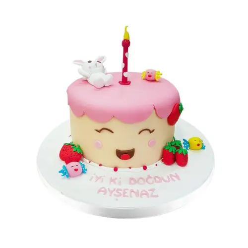 Akıllı Tavşan Doğum Günü Pastası