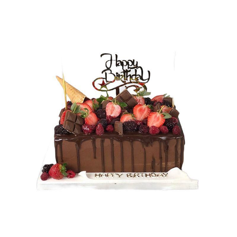 Özel Çikolatalı Doğum Günü Pastası
