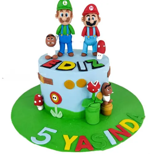 Sevimli Kardeşler Doğum Günü Pastası