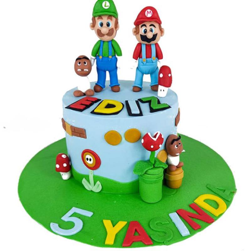 Sevimli Kardeşler Doğum Günü Pastası