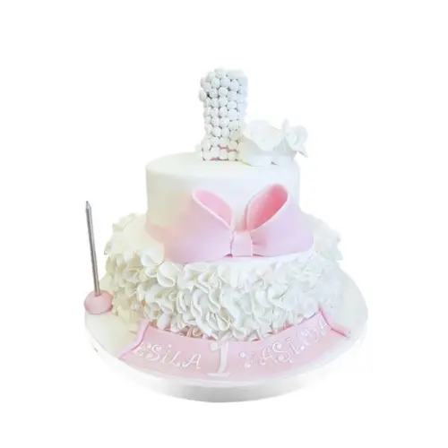 Bir Yaş Bebek Doğum Günü Pastası