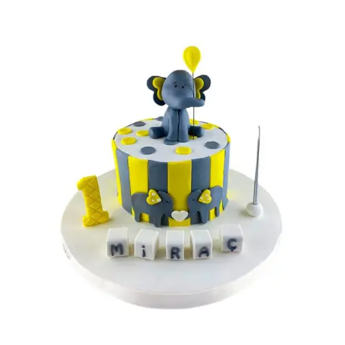 1 Yaş Günü Filli Butik Pasta