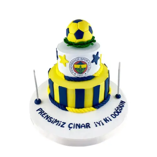 İki Katlı Fenerbahçe Taraftar Pastası