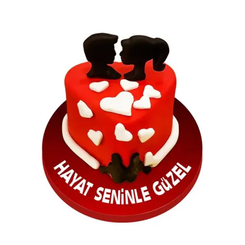 Sonsuz Aşk Sevgili Pastası