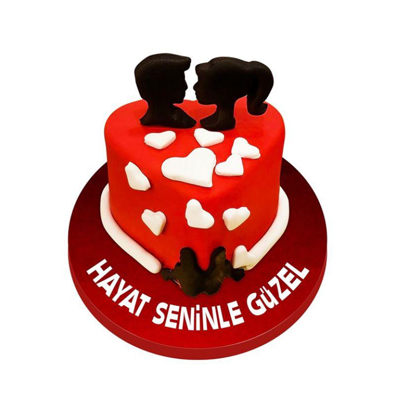 Sonsuz Aşk Sevgili Pastası