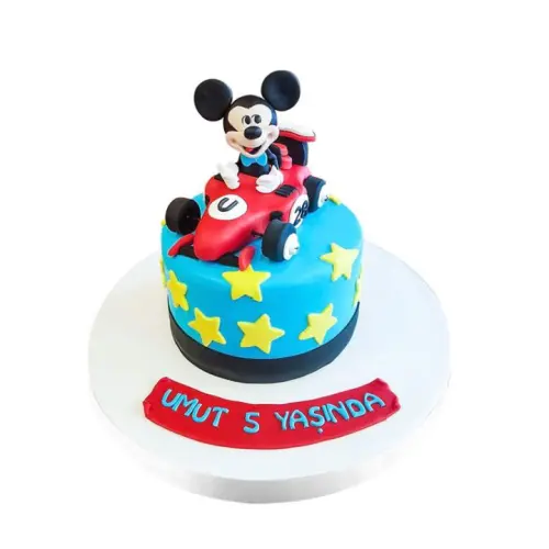 Arabalı Miki Fare Pasta