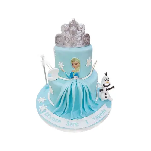 Elsa Kar Prensesi ve Karlar Dünyası Pastası