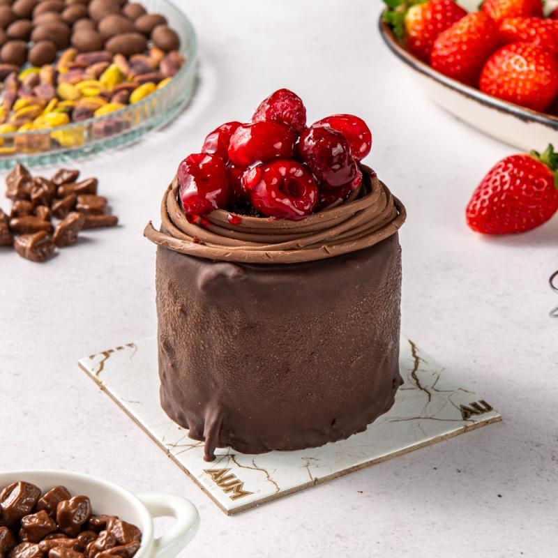 Frambuazlı Çikolatalı Tek Pasta