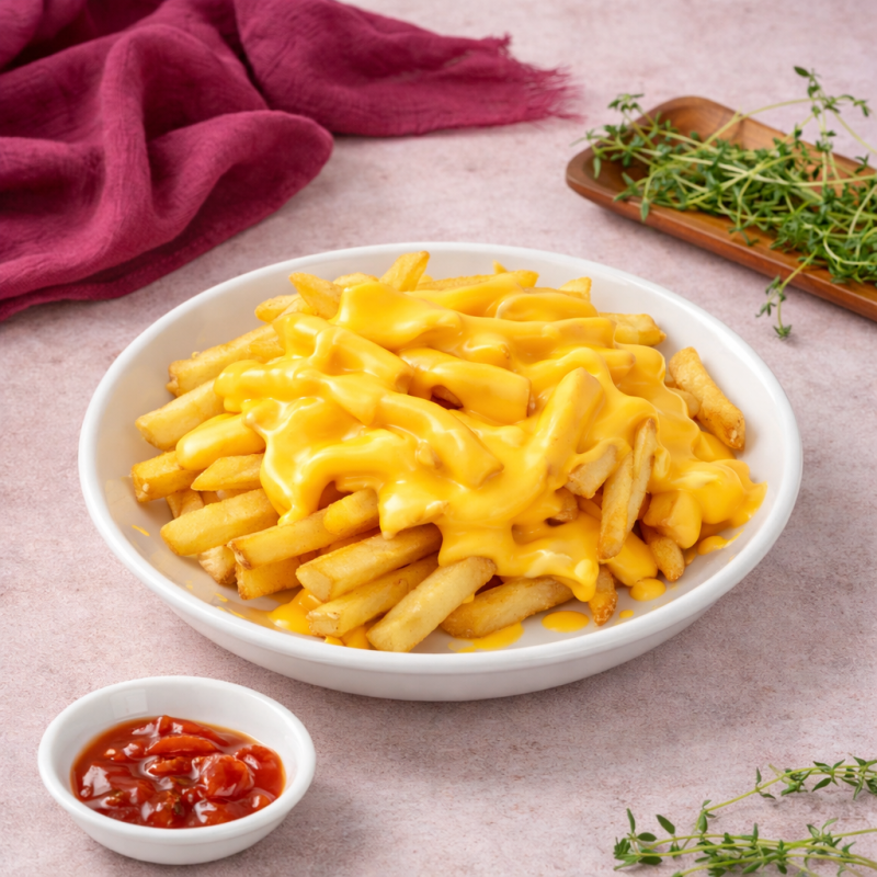 Cheddarlı Patates Kızartması