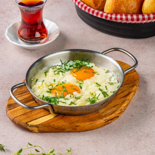 Beyaz Peynirli Maydanozlu Yumurta