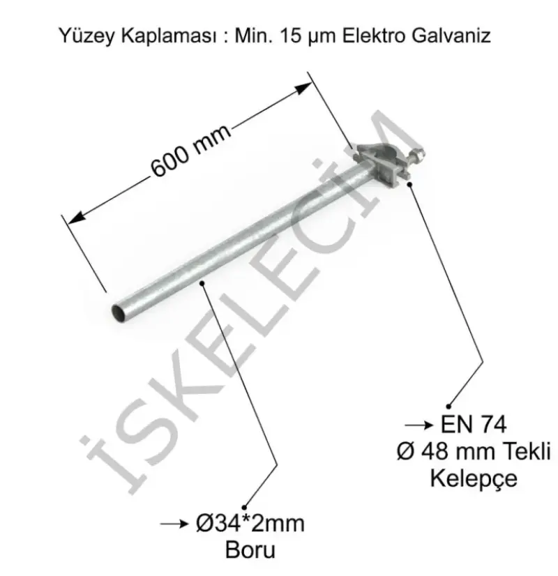 65 cm yan güvenlik bariyeri