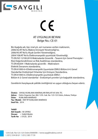 CE Belgesi